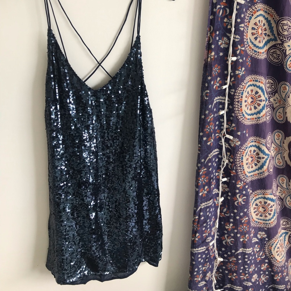free people sequin mini dress